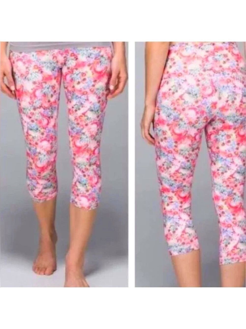 LULULEMON Flowabunga High Waisted Wunder Under Roll Down Crop
Size 6